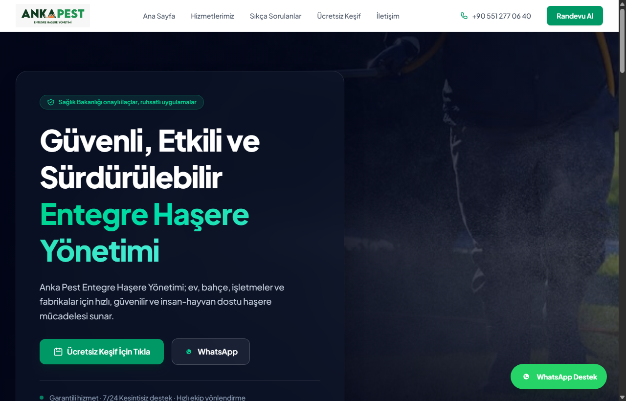 Anka Pest — Entegre Haşere Yönetimi